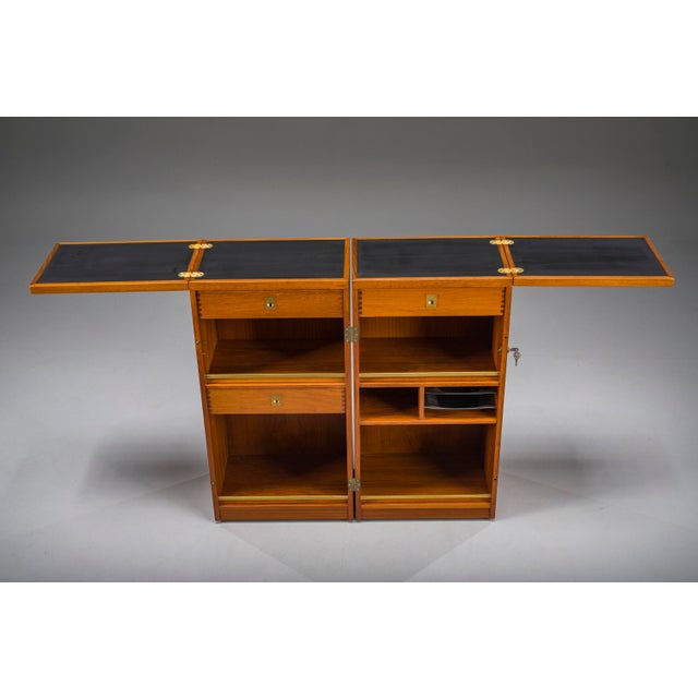 1960s Vintage Teak Bar Cabinet by Reno Wahl Iversen for Dyrlund, Denmark, 1960s For Sale - Image 5 of 18