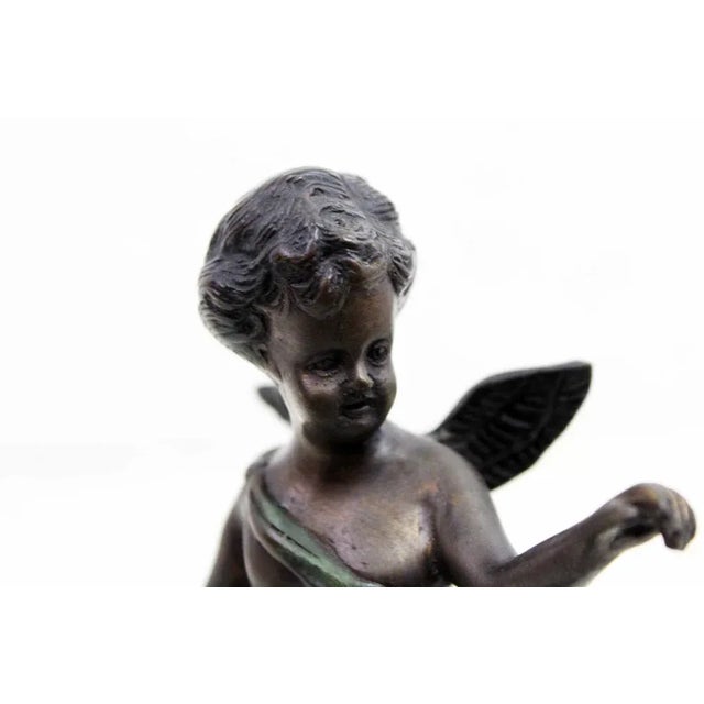 Art Nouveau Bronze Statuette by Eduardo Rossi, 1950 For Sale - Image 10 of 13