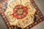 This is a beautiful antique handwoven silk Khotan rug from Xinjiang, Western China, measuring approximately 1'9" × 1'10"....