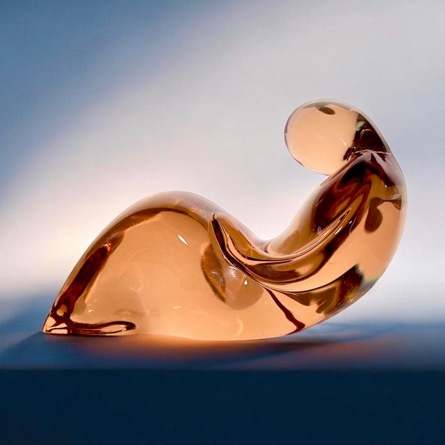 Signed Unique Piece Elio Raffaeli, Large and Heavy Sculpture Umano Astratto 1970s, Murano Glass, Art Object For Sale - Image 14 of 18