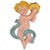 Blue Glazed Ceramic Angel Wall Figurine from Jema, 1970s For Sale - Image 8 of 8