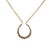 Victorian Antique Victorian 14k Gold & Rose‑Cut Diamond Horseshoe Pendant Necklace For Sale - Image 3 of 6