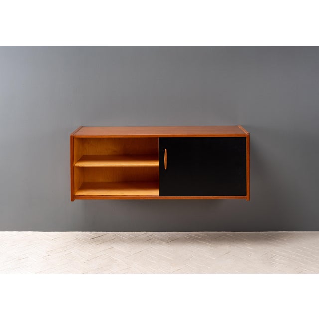 1960s Nils Jonsson Teak Wall Console For Sale - Image 9 of 16