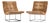 Milo Baughman for Thayer Coggin Mid Century Thin Line Scoop Chairs - Pair For Sale