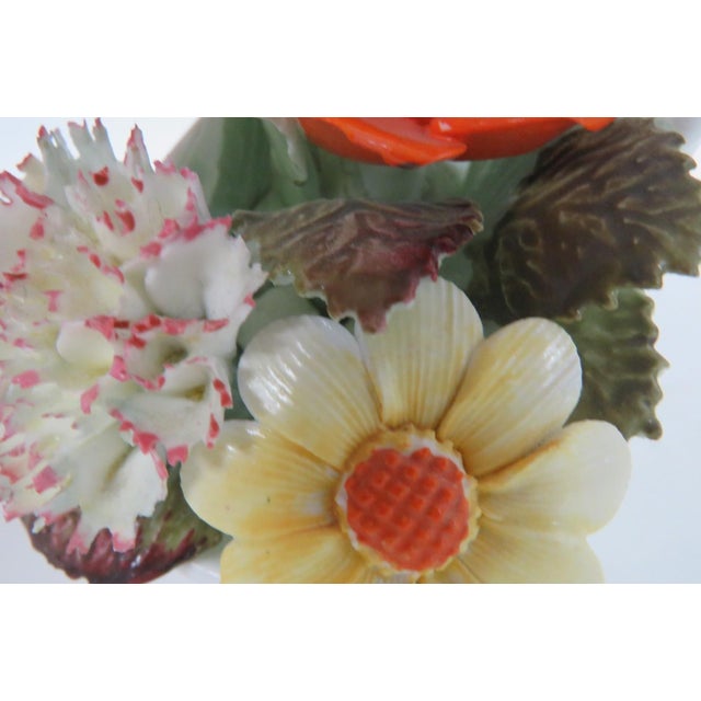 Royal Adderley Ceramic Bone China Flower Basket Figurine Made in England 5157b For Sale In Miami - Image 6 of 16