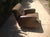Modern mid century leather lounge chair. Chair was upholstered by our shop in green top grain leather. Legs are oak. Chair...