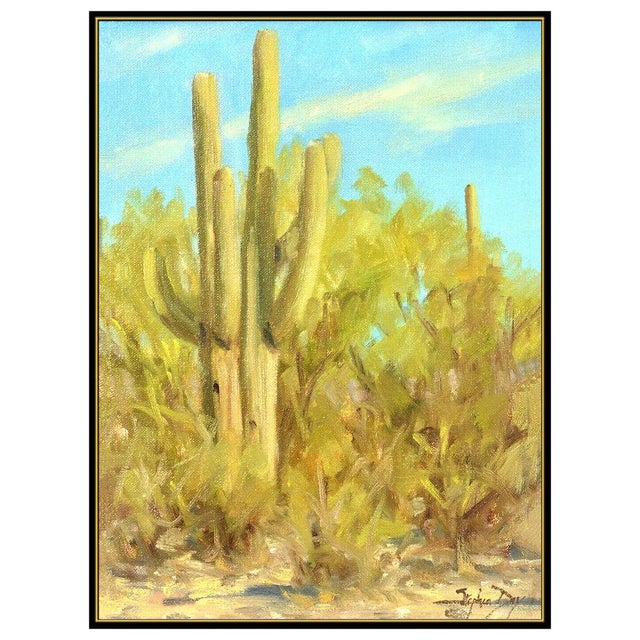 Message us to inquire about custom framing options! (Included for free with every purchase) The artwork here, "Saguaros in...