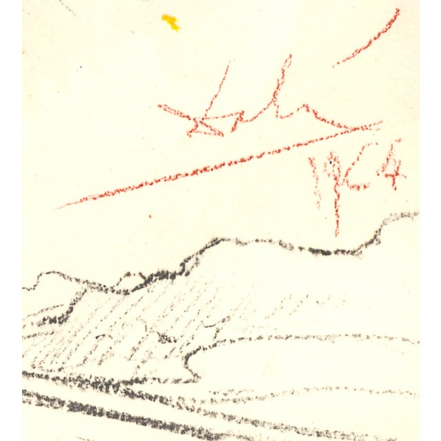 Salvador Dalí 1968 Salvador Dalí Biblia Sacra Lithograph "Ecce Quasi Filius Hominis in Nubibus Us Caeli" (Son of Man in Clouds of Heaven) For Sale - Image 4 of 11