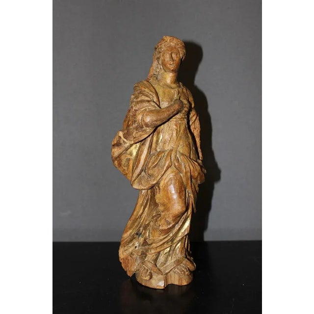 Limewood Figure of Saint, Late 18th Century For Sale - Image 13 of 13