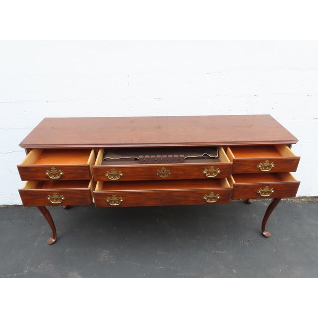 Drexel Drexel Long Narrow Library Console Entry Table 6394 For Sale - Image 4 of 17