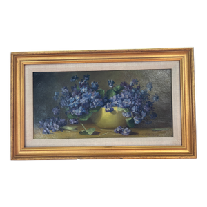 G.W. Seavey Framed Original Oil Painting Still Life Floral