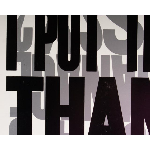 Contemporary “I Put That Thang Down” Letterpress Poster by Carl Pope Jr. For Sale - Image 3 of 8