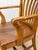 Antique Traditional Mahogany Wood Bankers Library Arm Chair For Sale - Image 9 of 16