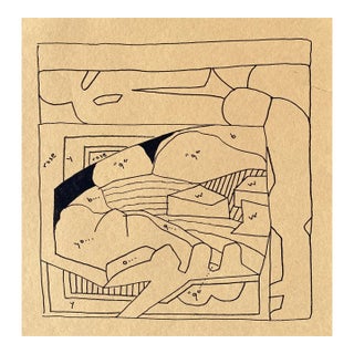 1970s Larry Connatser Abstract Drawing For Sale