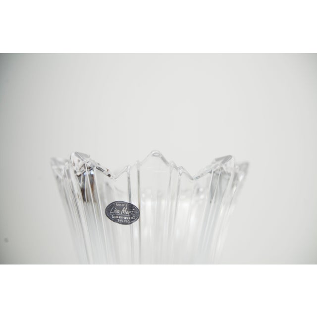 Crystal Vase by Lisa Mori, Austria, 1980s For Sale - Image 4 of 14