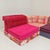Mah Jong Red Four-Seater Modular Sofa by Missoni, H. Hopfer for Roche Bobois, 1990s, Set of 4 For Sale - Image 9 of 18