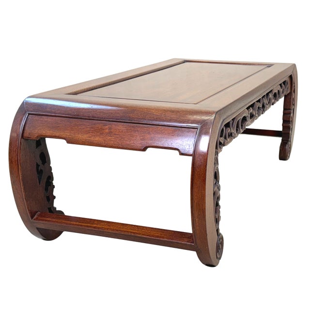 19th Century Oriental Hardwood Opium Coffee Table, 1880 For Sale - Image 4 of 13