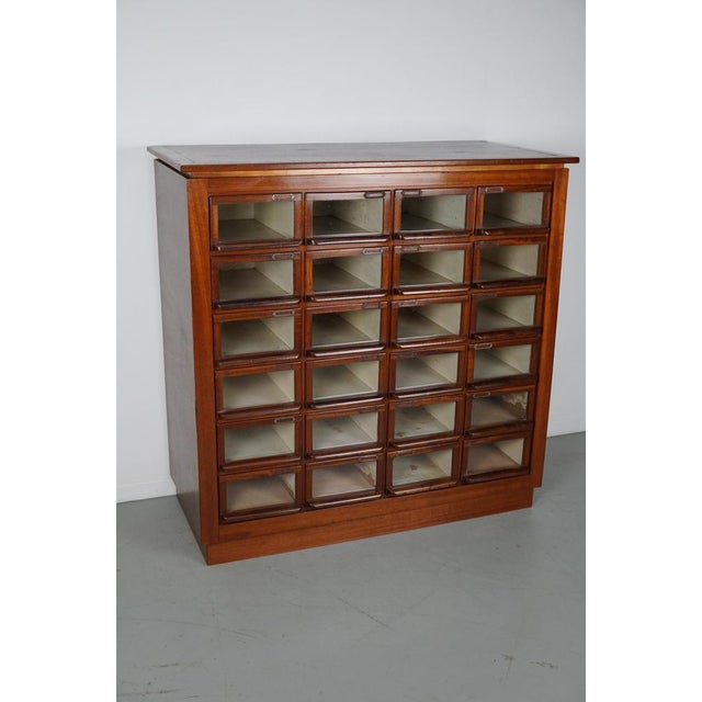 Vintage Dutch Hardwood Haberdashery Shop Cabinet, 1930s For Sale - Image 16 of 18