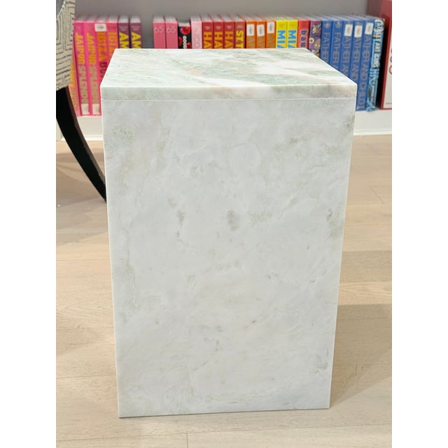 Sagebrook Green Marbled Table For Sale In New York - Image 6 of 7