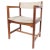 Danish Mahogany and Light Fabric Armchair from Søborg, 1960s For Sale - Image 12 of 12
