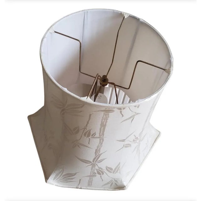 Frederick Cooper Frederick Cooper Asian Regency Marble and Brass Floor Lamp, Circa 1950s For Sale - Image 4 of 11