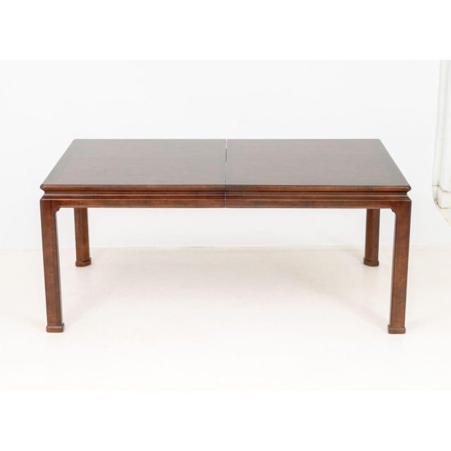 Modern Henredon Mahogany and Elm Extending Dining Table For Sale - Image 3 of 14