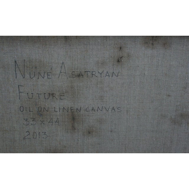 "Future" Contemporary Symbolist Abstract Nautical Painting by Nune Asatryan For Sale - Image 4 of 4