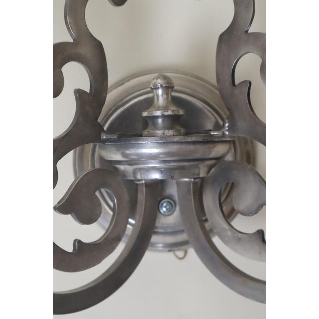 Gaetano Sciolari Baroque Silver Wall Sconce by Sciolari, Italy, 1960s For Sale - Image 4 of 10