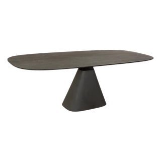 Zoom Bridge Dining Table in Black Wood from Mobimex For Sale