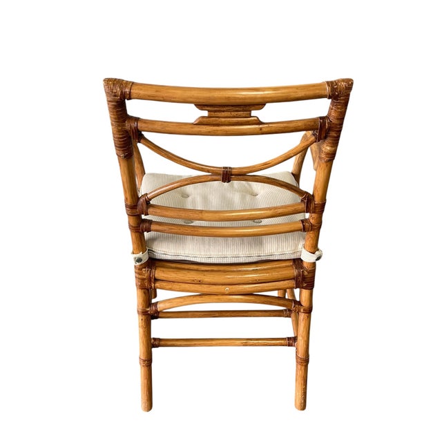 Vintage McGuire Style Arm Chair, Rattan For Sale In Naples, FL - Image 6 of 12
