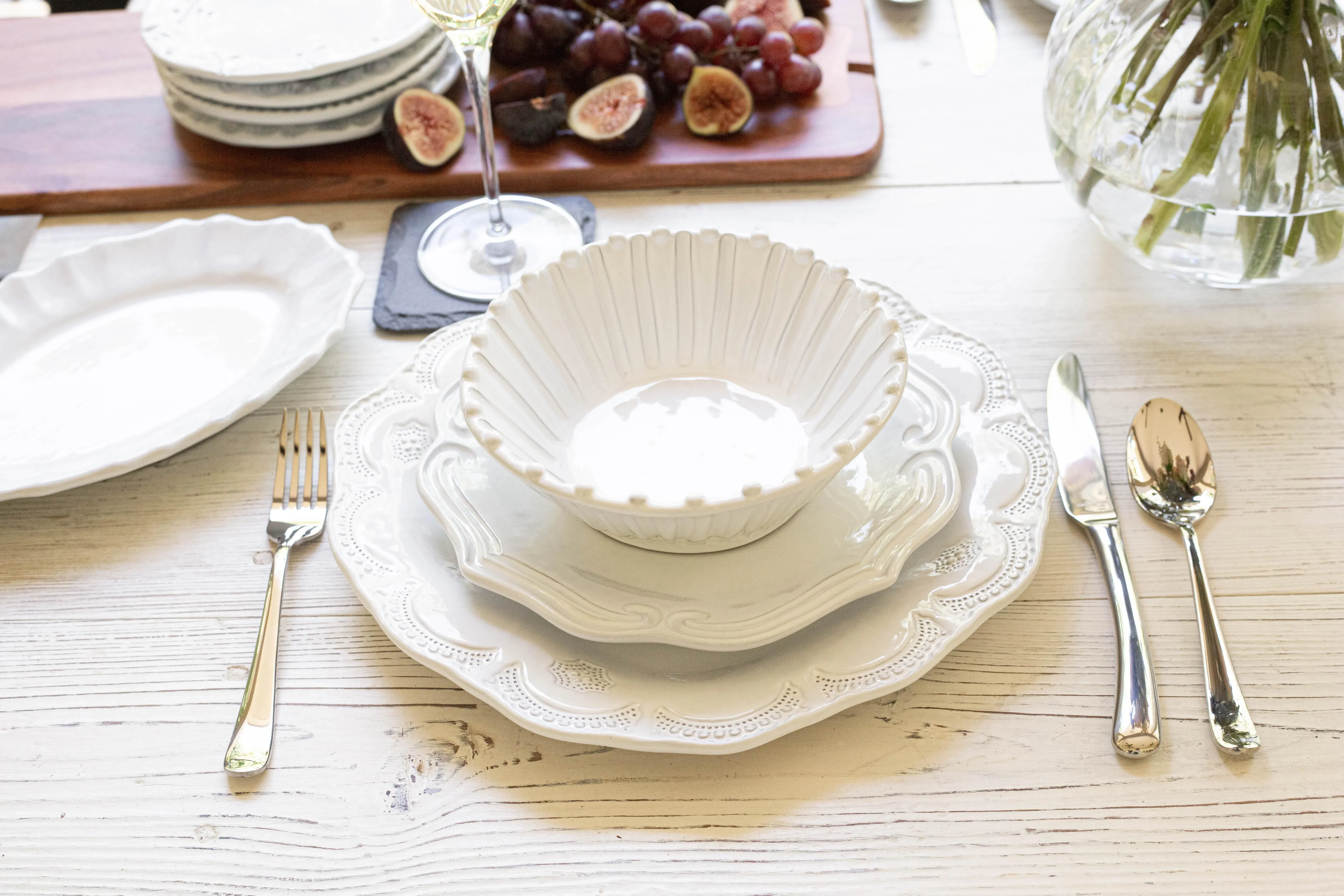 VIETRI INC-1104D Incanto Lace - Ciotola per pasta/zuppa, in terracotta