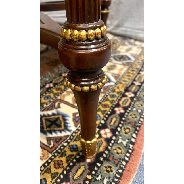 1990s Maitland-Smith Round Center Table For Sale - Image 10 of 11