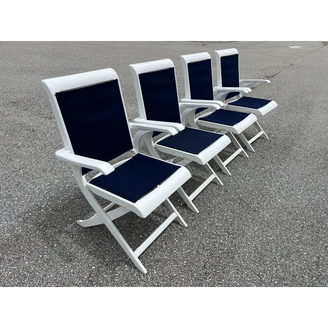 Plastic 1960s Mid-Century Modern Garden or Patio Chairs by French Maker Triconfort 6 Piece For Sale - Image 7 of 18