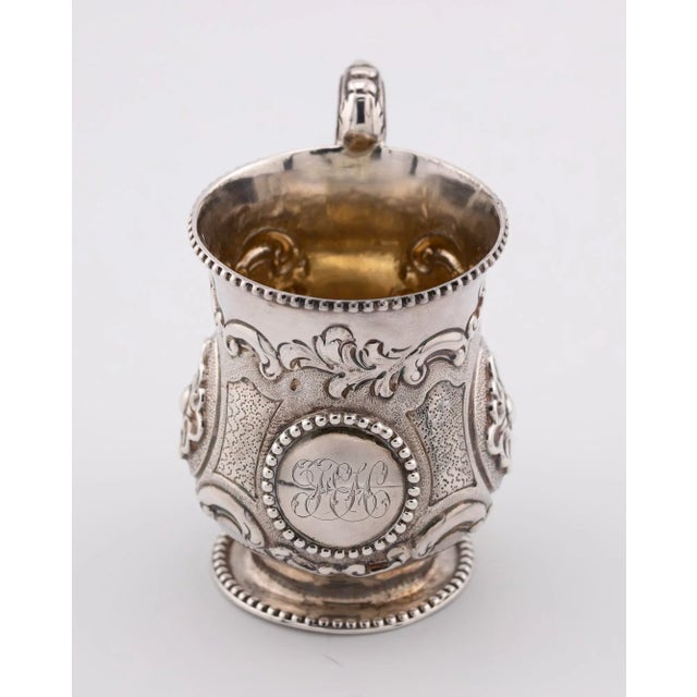 This lovely Victorian christening cup is sterling silver and hallmarked London 1858. Christening cups are traditionally...
