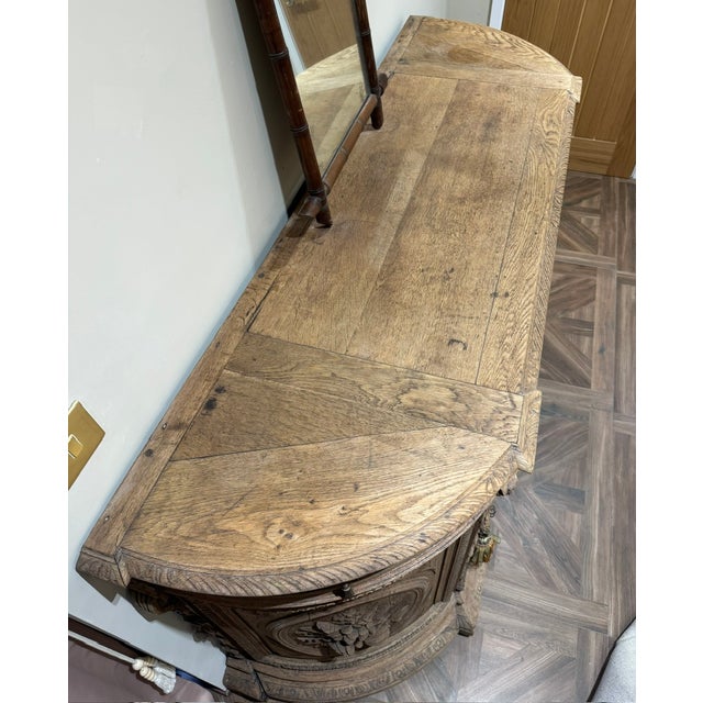 French Oak Hunting Sideboard, 1850s For Sale - Image 6 of 18