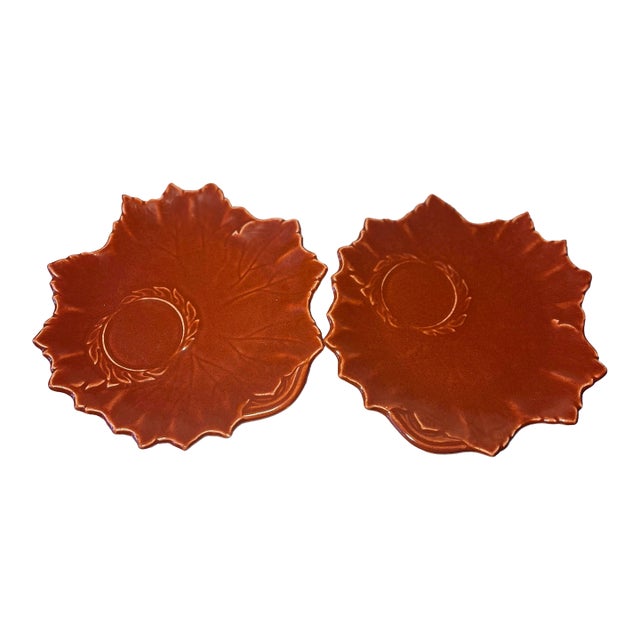 Vintage Set of 2 Steubenville Snack Plates For Sale