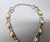 Vintage 1990s Signed Monet Rhodium Plated Faux-Pearl Link Collar Necklace For Sale - Image 9 of 11