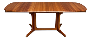 Mid-Century Modern Danish Extendable Oval Dining Table, 1960s