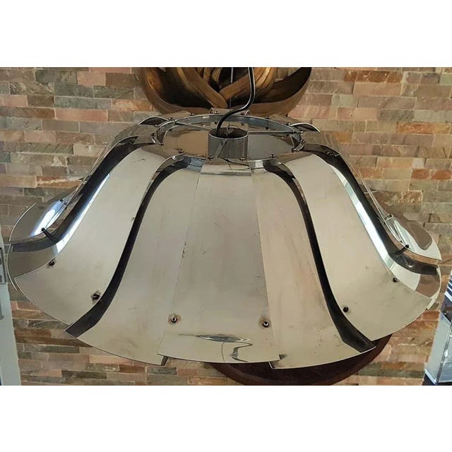 Italian Reggiani Style Metal Hanging Lamp, 1960s For Sale - Image 16 of 18