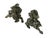 Pair Oriental Stone Carved Ram Wine Cup Holder Shaped Display Figures For Sale - Image 10 of 10