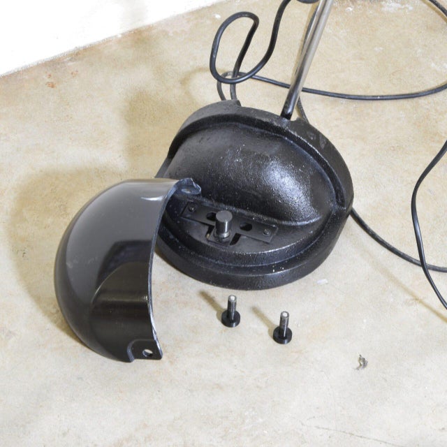 Black Table Lamp by Carlo Urbinati for Guzzini, 1970s For Sale - Image 8 of 10