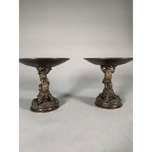 Christophe Fratin (1801-1864) Pair of Bronze Cups with Bears For Sale - Image 11 of 11
