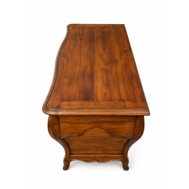 Wood 18th Century Louis XV Bordeaux Commode in Mahogany and Bronze, 1920s For Sale - Image 7 of 10