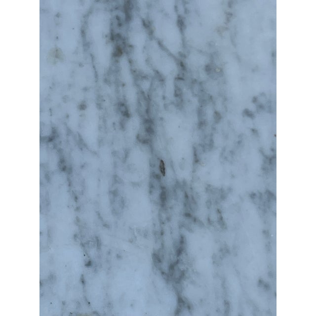 Antique Renaissance Revival Walnut Parlor TableWith White Marble Top For Sale - Image 17 of 18