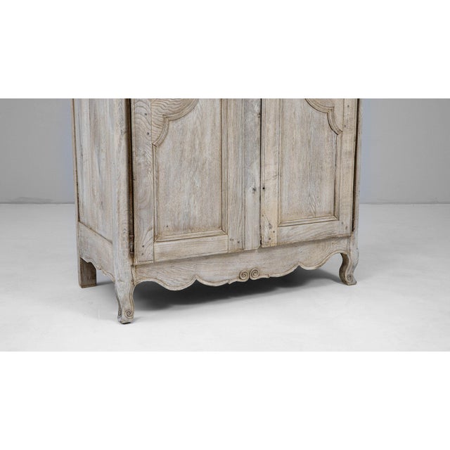 Antique White 19th Century France Antique White Wood Storage Cabinets & Cupboards For Sale - Image 8 of 11