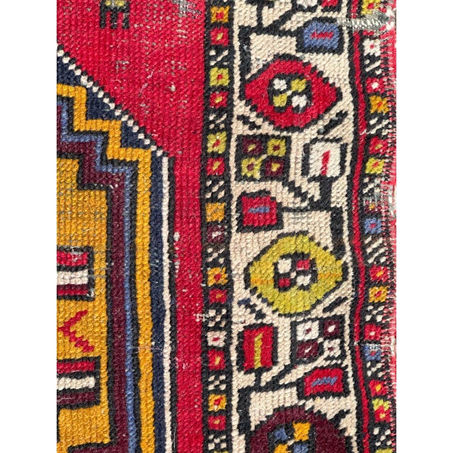 Vintage Turkish Yastik Rug, 1930s For Sale - Image 11 of 18