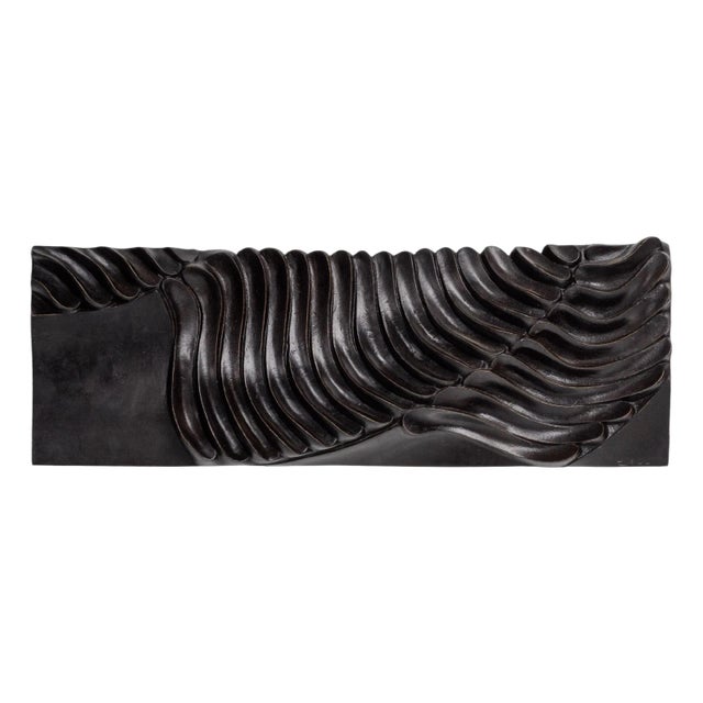 Italian Bronze Wall Sculpture by Carlo Zauli, 1960s For Sale