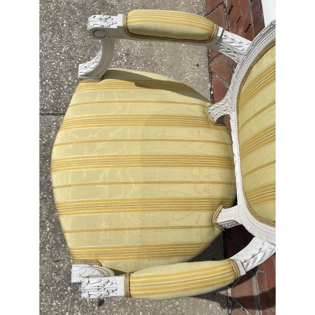 Early 19th Century Classic French Louis XVI Fauteuil Arm Chair For Sale - Image 5 of 10