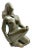 Large Mid-Century Modern Vintage Nude Stone Figural Sculpture Statue For Sale
