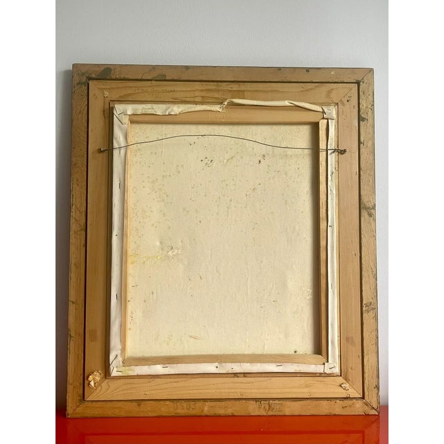 1980s 1980s Contemporary Original Impressionist Art Impasto Painting Nude Woman in a Mirror Signed Barton, Framed For Sale - Image 5 of 6